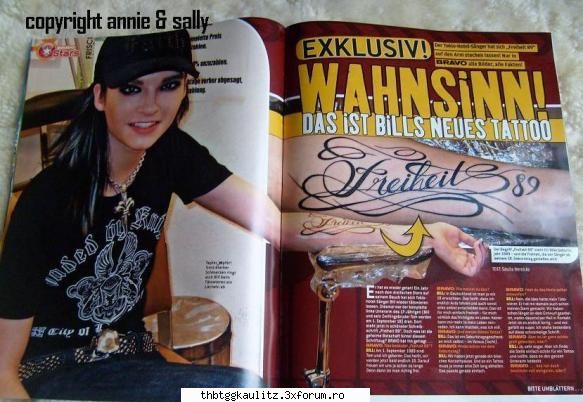 :rolleyes: noul tatuaj al lui bill...